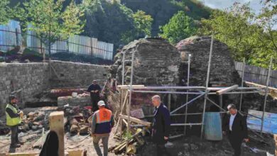 Haldere’deki tarihi hamam yeniden ayağa kalkıyor