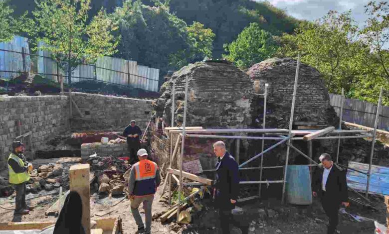 Haldere’deki tarihi hamam yeniden ayağa kalkıyor