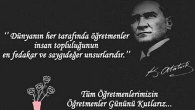 24 Kasım Öğretmenler Günü Kutlu Olsun