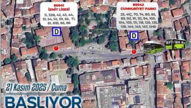 Cumhuriyet Parkı otobüs durağının yeri değiştirildi