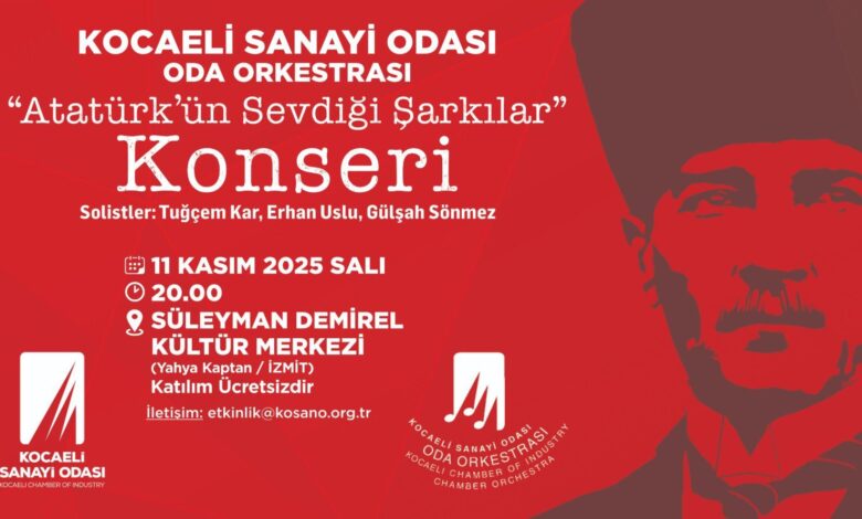 KSO ‘Atatürk’ün Sevdiği Şarkılar Konseri’ düzenliyor