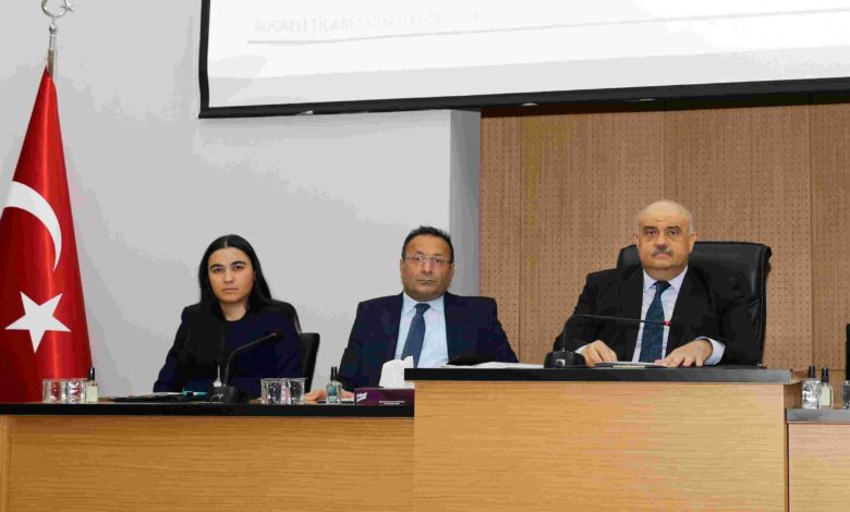 Kocaeli Ticaret Odası Meclisi Kasım Ayı Oturumu gerçekleştirildi