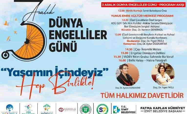 İzmit’te 3 Aralık için anlamlı buluşma