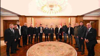 Kocaeli Manav Kültürü Dernekleri Federasyonundan Vali İlhami Aktaşa ziyaret