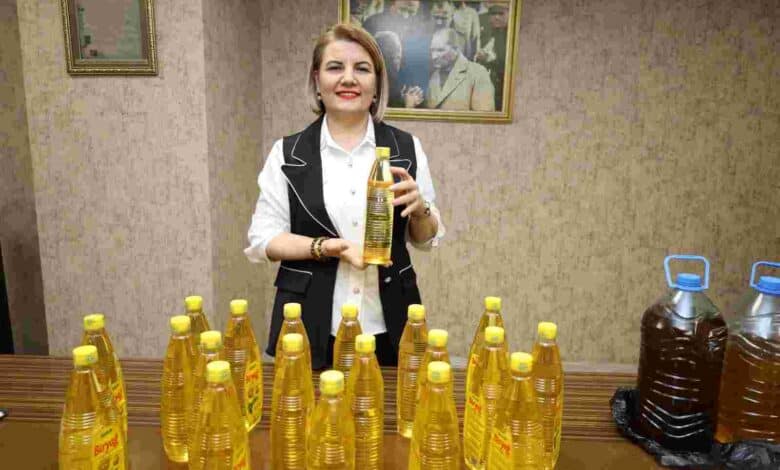 5 litre atık yağ biriktirene ücretsiz 1 litre temiz yağ