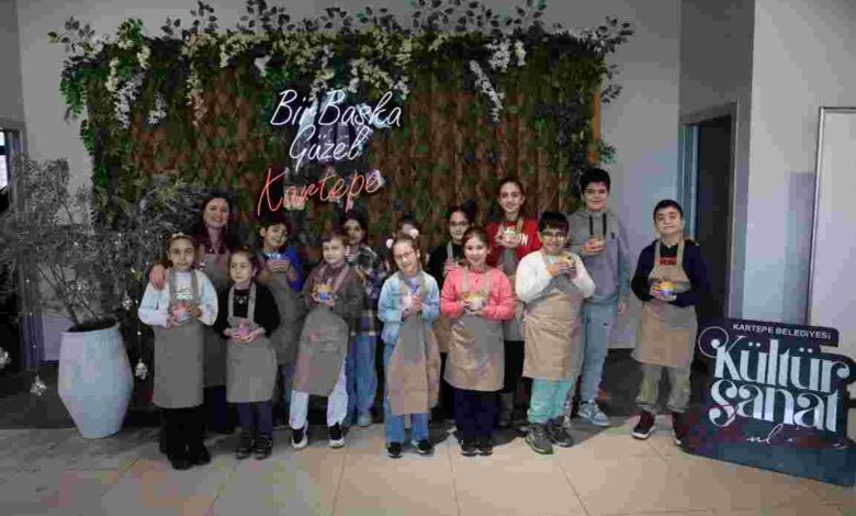 Kartepeli Öğrencilerin Yarıyıl Tatili Sanatla Renkleniyor