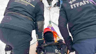 Zorlu kış şartlarında saniyelerle yarışıldı