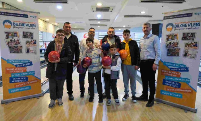 Bilgievleri’nden baba-oğul bowling turnuvası