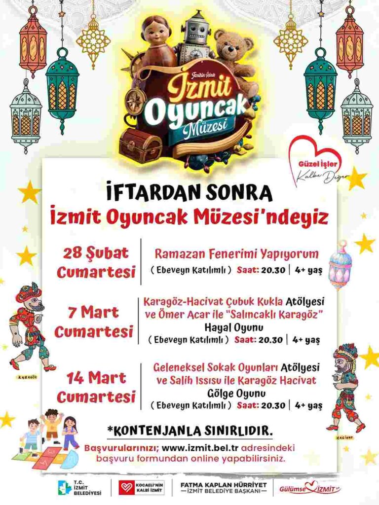 İzmit Oyuncak Müzesi’nde Ramazan akşamları masala dönüşüyor