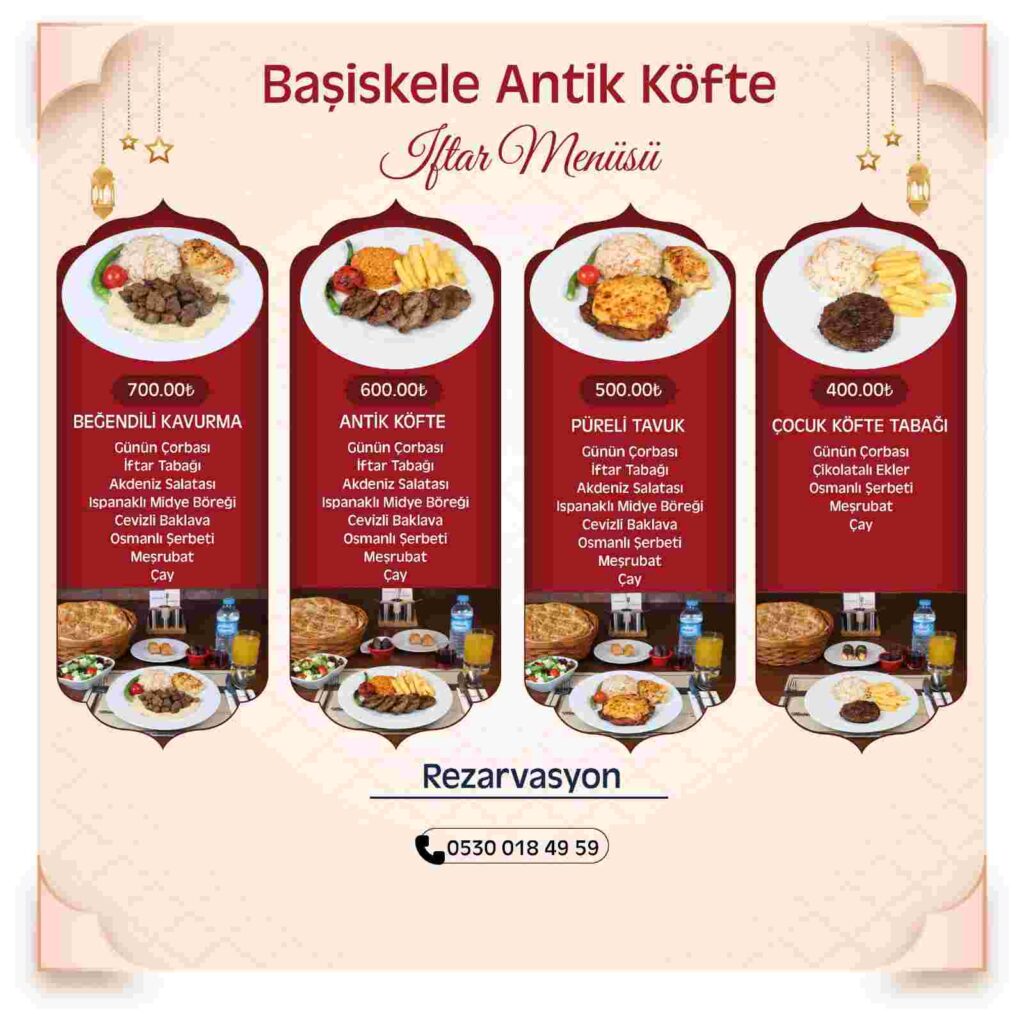 Ramazan’a özel iftar sofrası Antikkapı’da