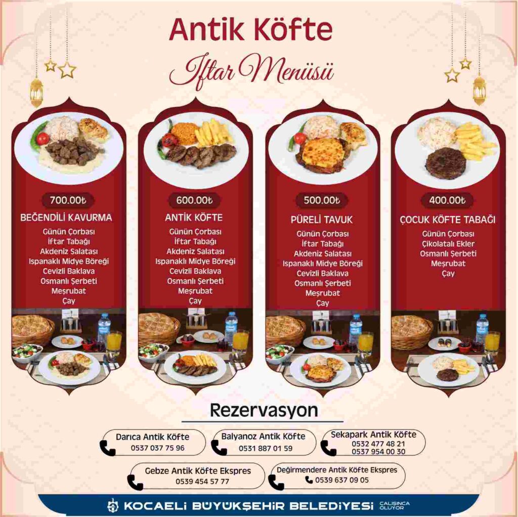 Ramazan’a özel iftar sofrası Antikkapı’da