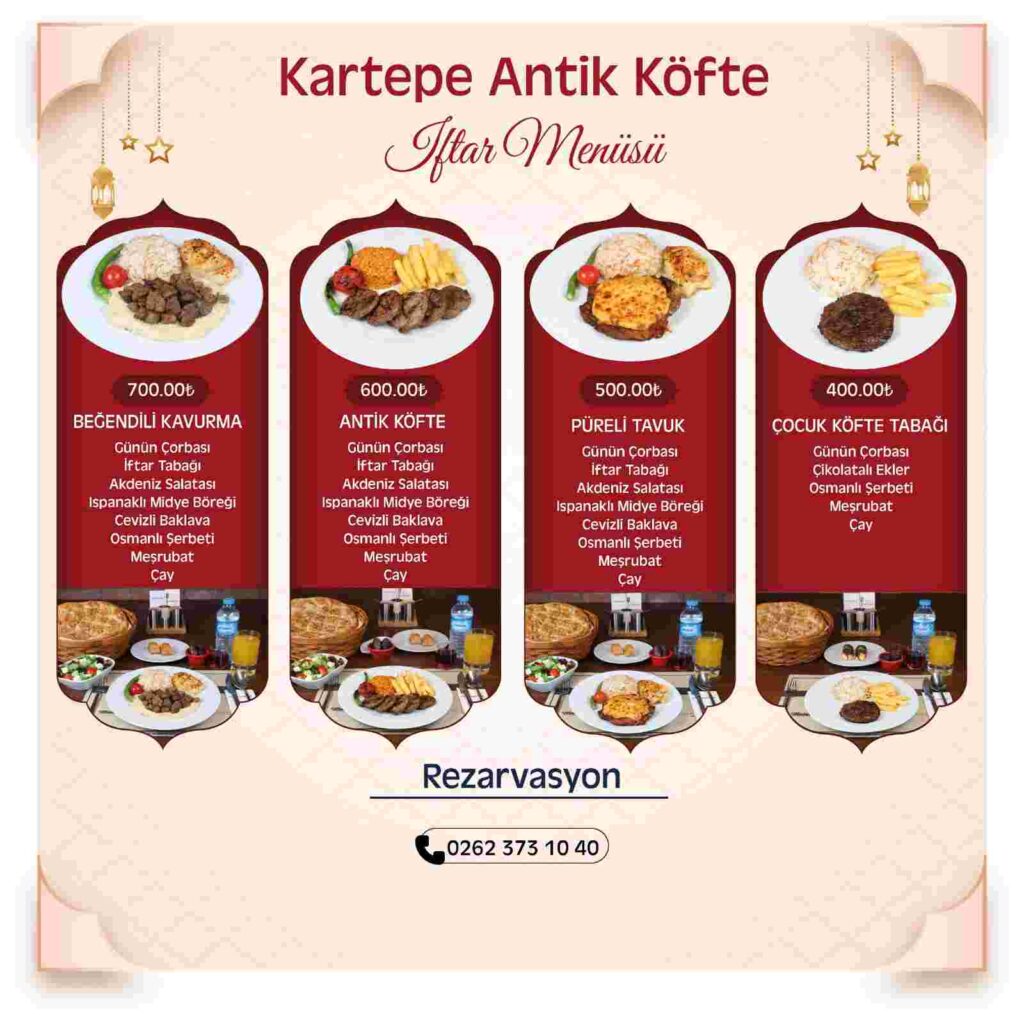 Ramazan’a özel iftar sofrası Antikkapı’da