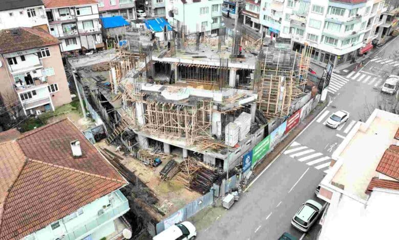 Yeni Kuruçeşme Merkez Camii şekillenmeye başladı