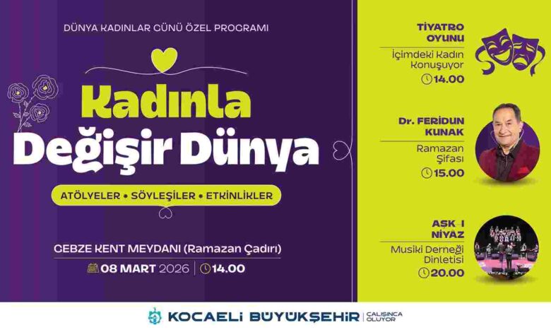 8 Mart, “Kadınla Değişir Dünya” temasıyla kutlanacak