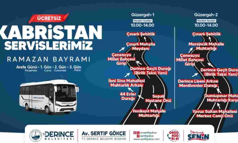 Bayramda Mezarlıklara Ücretsiz Ulaşım