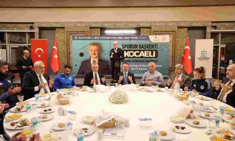 Büyükakın başarılı sporcularla iftar yaptı