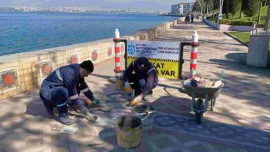 Değirmendere sahilinde hummalı çalışma