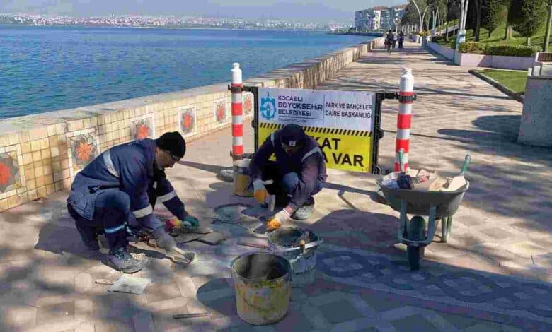 Değirmendere sahilinde hummalı çalışma