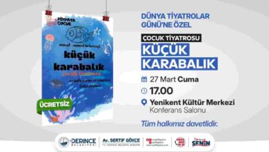 Derince’de Dünya Tiyatrolar Günü’ne Özel Etkinlik