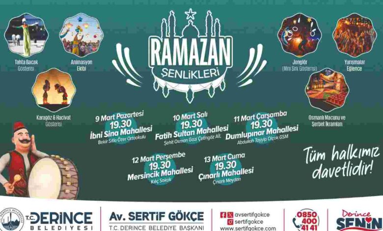 Derince'de Ramazan Şenlikleri