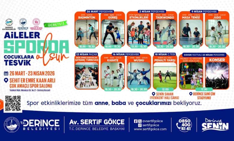 Derince’de Spor Şöleni Başlıyor