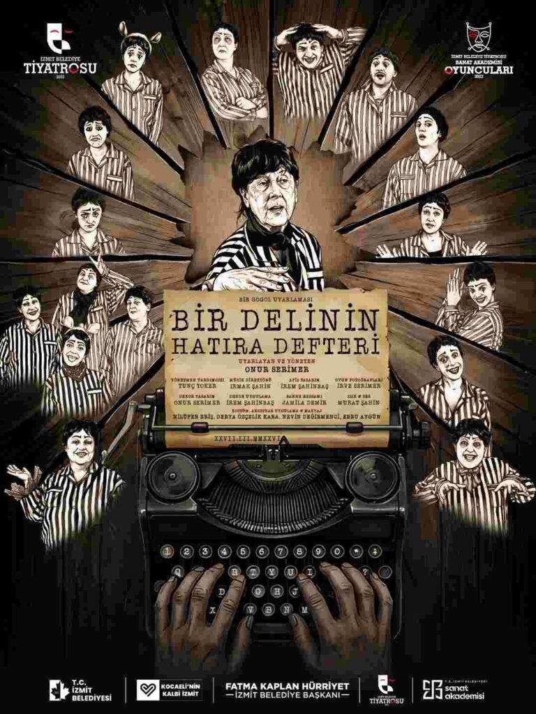 İzmit’in yeni sanat sahnesi Bir Delinin Hatıra Defteri ile açıldı