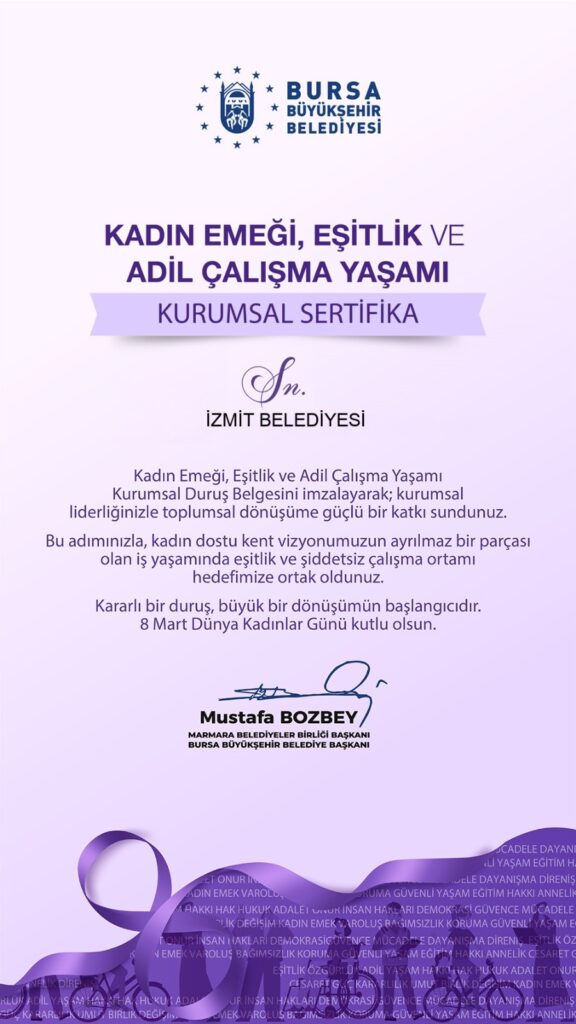 Fatma Başkan’dan kadın emeği ve eşitlik için anlamlı imza