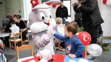 23 Nisan’ın neşesi Şehir Hastanesi’ne taşındı