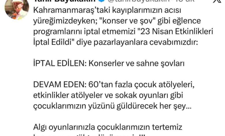Büyükakın: “Algı oyunlarınızla çocuklarımızın tertemiz bayramına gölge düşürmeyin”