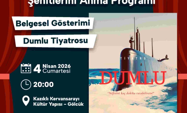 Dumlupınar Faciası Gölcük'te Tiyatro Sahnesinde Canlandırılacak