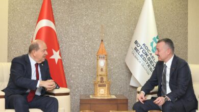 Ersin Tatar, Başkan Büyükakın’a konuk oldu