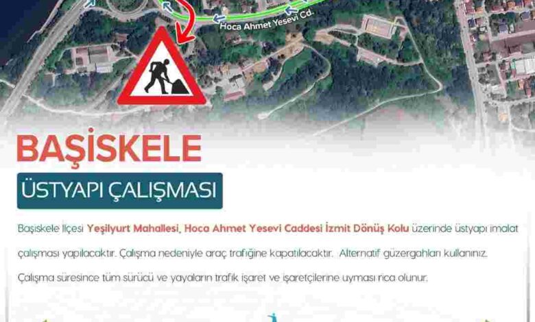 İzmit sahil bağlantı kolu trafiğe kapatılıyor