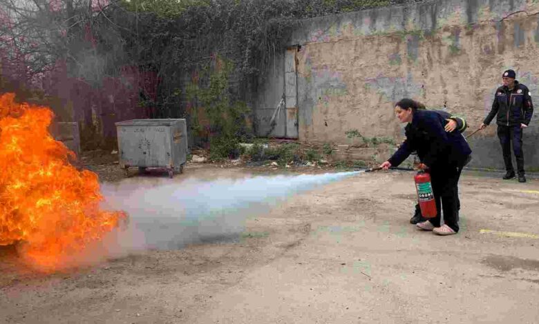 KOBİTEM’in yangın eğitimi ile hastaneler güvende