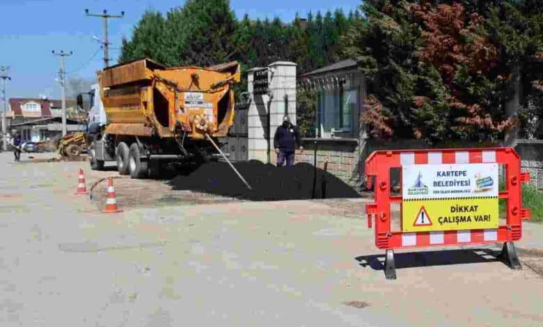 Kartepe’de Eş Zamanlı Yol Çalışması