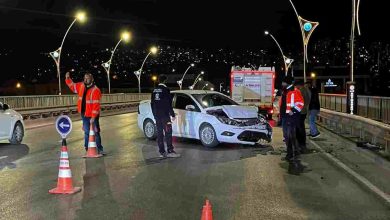 Büyükşehir A Takımı’ndan kazaya ilk müdahale