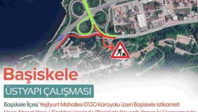 D-130 geçici olarak trafiğe kapatılacak