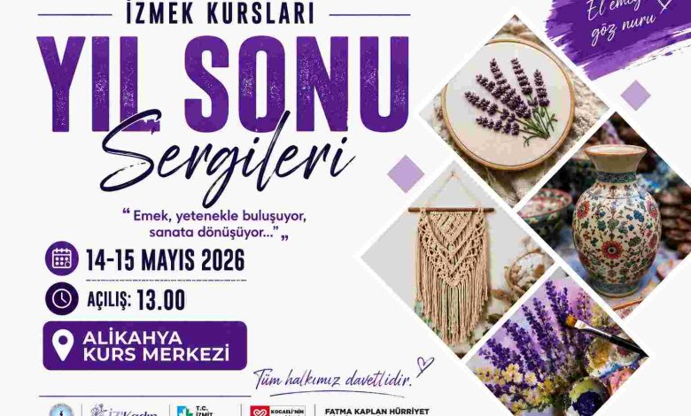 İZMEK Alikahya Kurs Merkezi’nde yılsonu sergisi heyecanı
