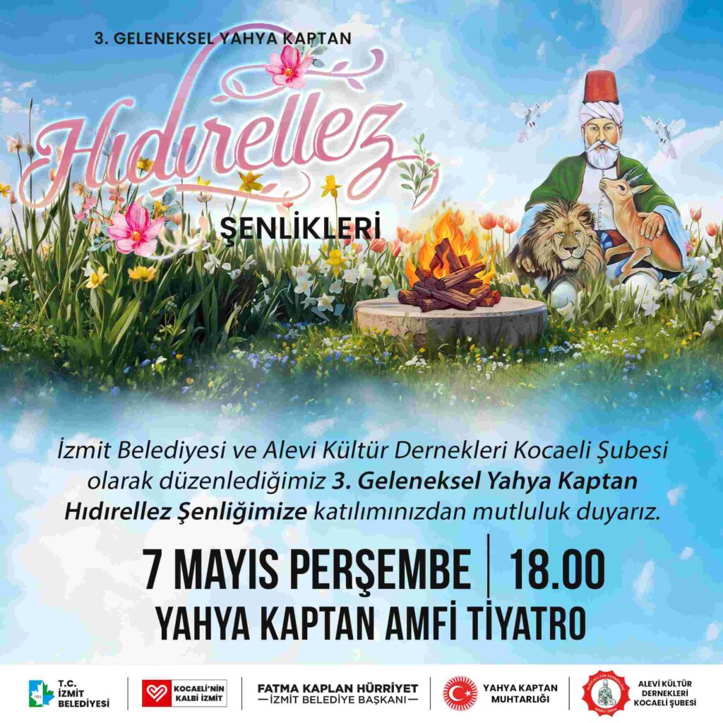 İzmit Belediyesi Hıdırellez Etkinliklerine Tüm İzmit Halkı Davetli