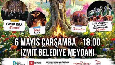 İzmit’te Hıdırellez Şenliği bugün başlıyor