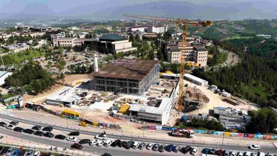 KOÜ Umuttepe Cami ve Otoparkı hızla yükseliyor