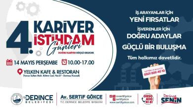 Kariyer ve İstihdam Günleri’nin Dördüncüsü 14 Mayıs’ta