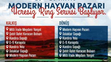 Modern Hayvan Pazarı’na ücretsiz ring servisi