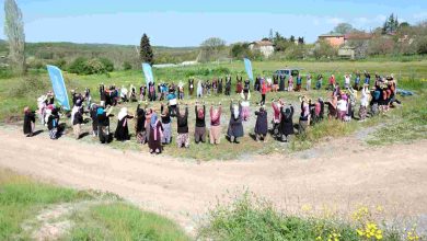 Şalvarlı sporla sağlıklı yaşama renkli farkındalık