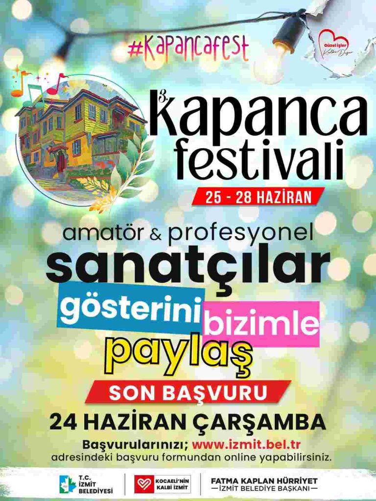  3. Uluslararası Kapanca Sokak Festivali için gönüllü sanatçı başvuruları başlıyor!