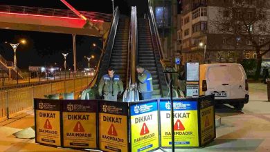 Asansör ve yürüyen merdivenlere sıkı takip
