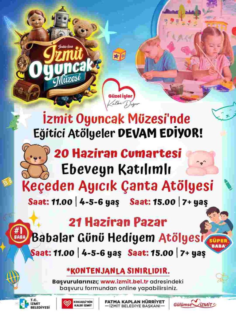 Çocuklar Babalar Günü hediyelerini Oyuncak Müzesi’nde hazırlayacak