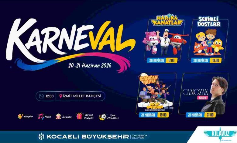 Çocuklar için büyük buluşma Karneval’da