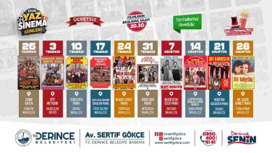 Derince’de Yaz Sinema Günleri Başlıyor