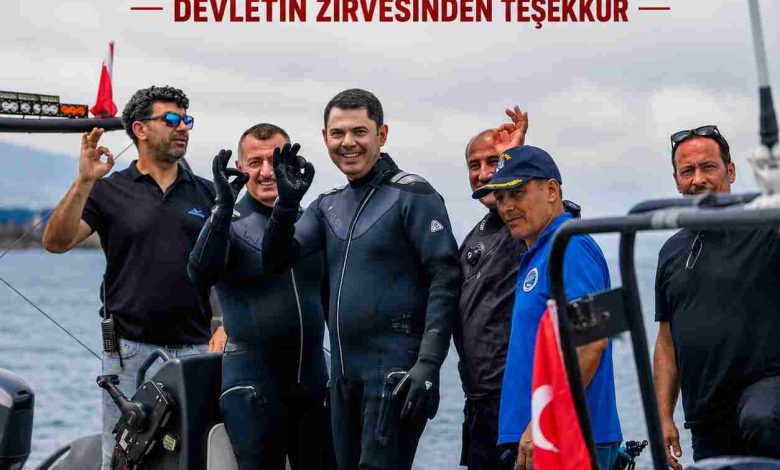 Dip çamuru temizliğine devletin zirvesinden teşekkür