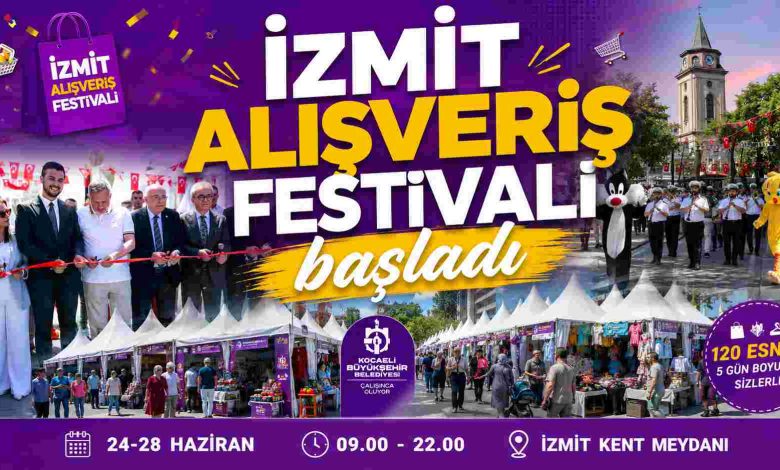 İzmit Alışveriş Festivali başladı